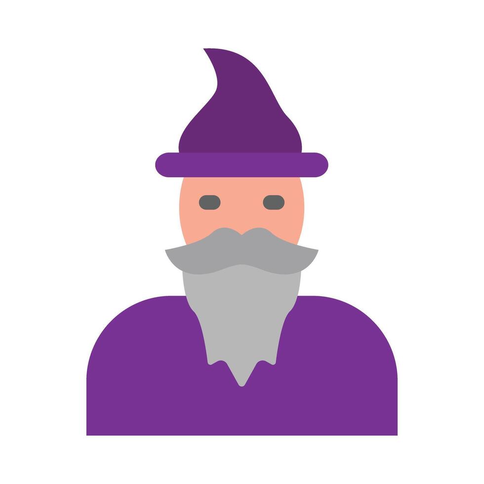 Wizard Vector Flat Icon Design Vector Flat Icon Design