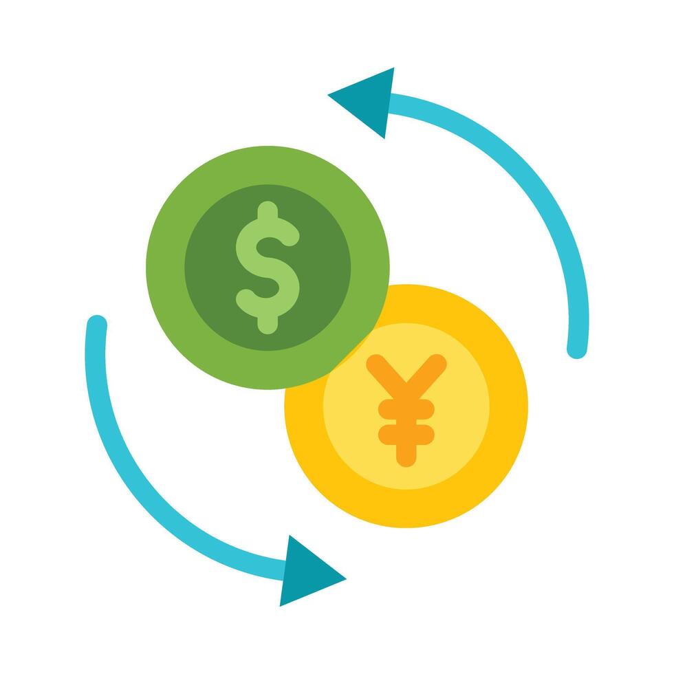 Currency Exchange Vector Flat Icon Design Vector Flat Icon Design