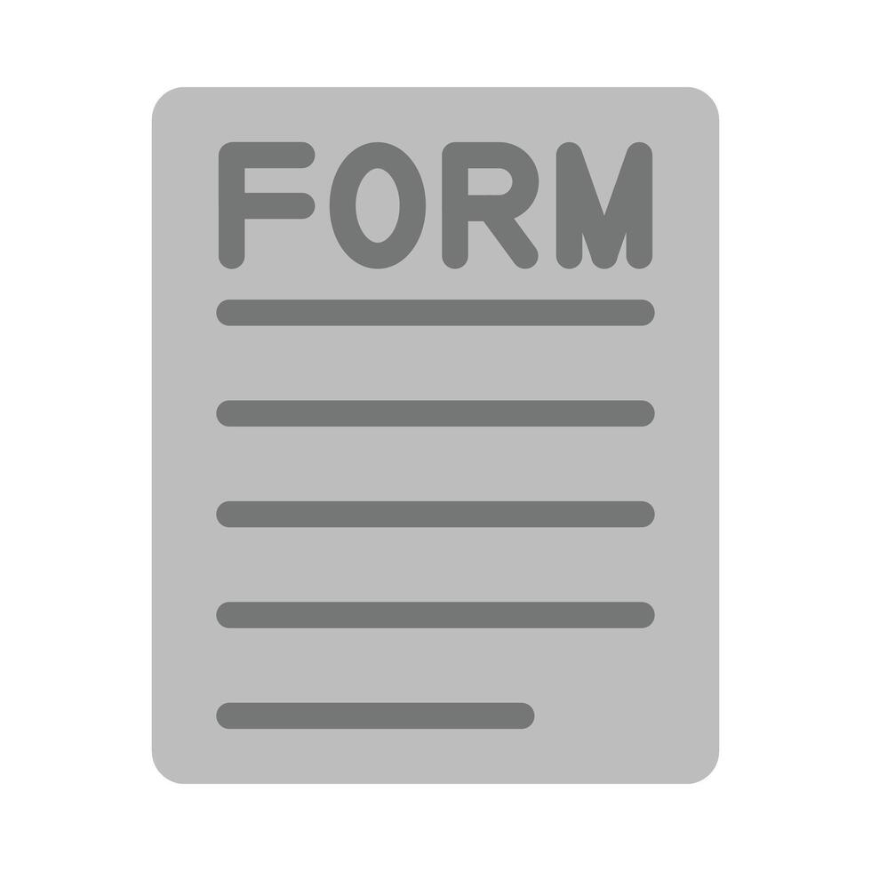 Form Vector Flat Icon Design Vector Flat Icon Design