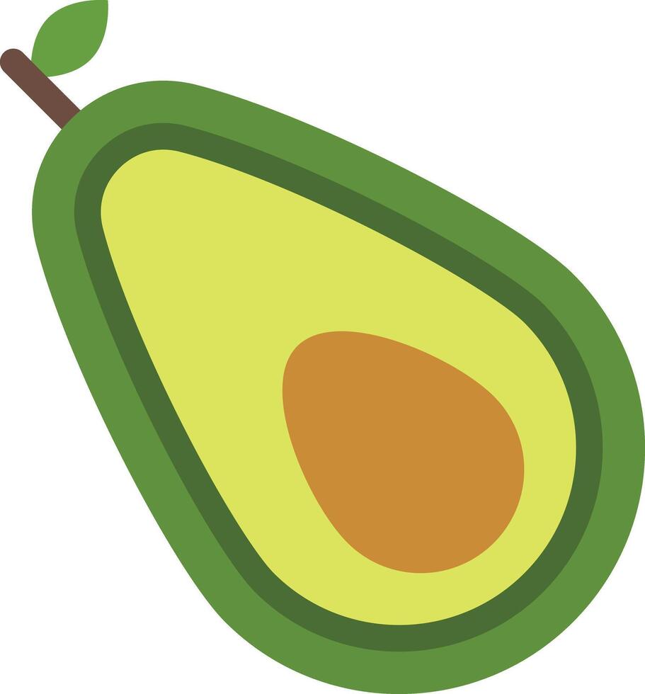 Avocado Vector Flat Icon Design Vector Flat Icon Design