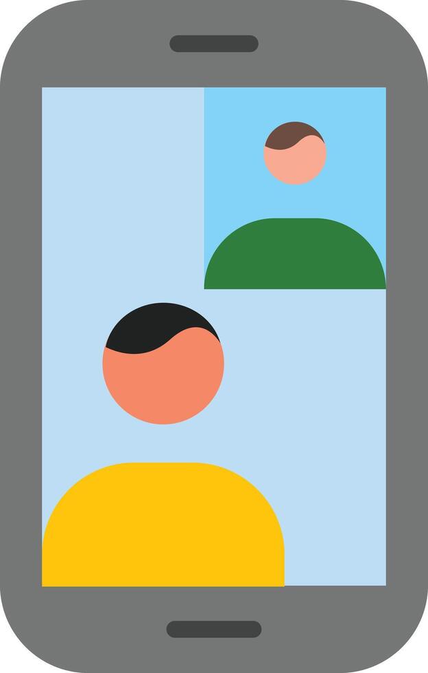Video Calling Vector Flat Icon Design Vector Flat Icon Design