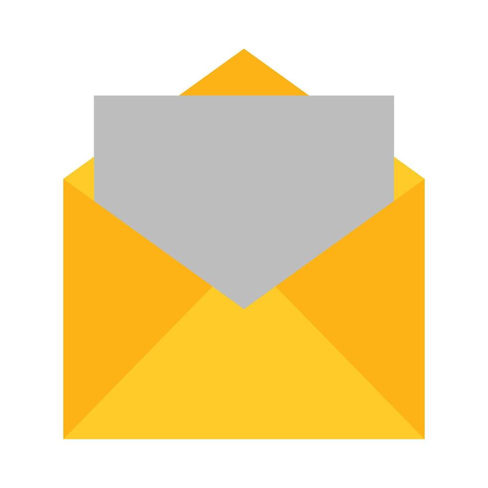 Open Envelope Vector Flat Icon Design Vector Flat Icon Design