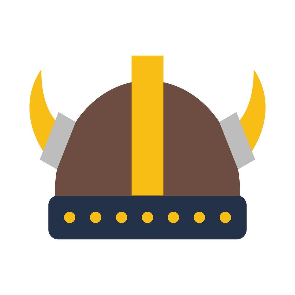 Viking Glyph Vector Flat Icon Design