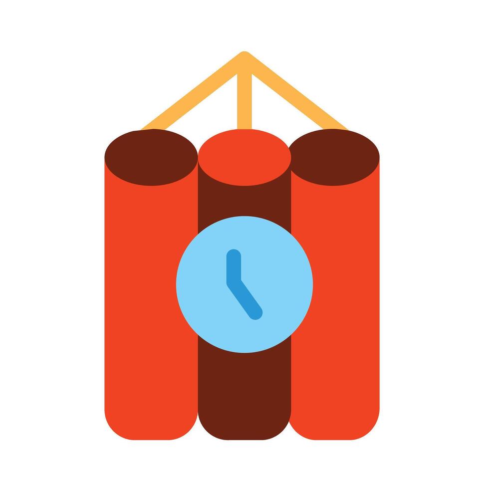 Tnt Glyph Vector Flat Icon Design