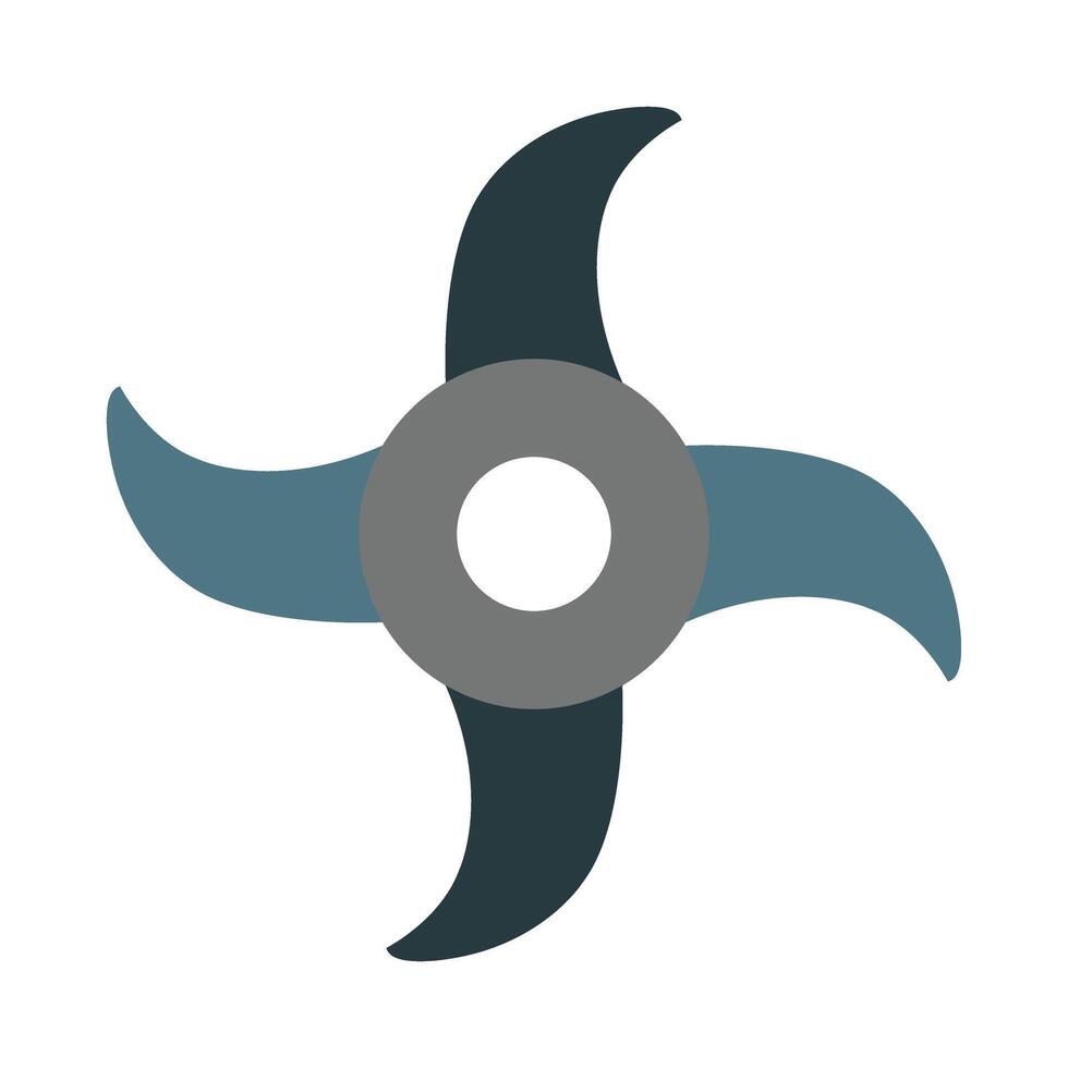 shuriken glifo vector plano icono diseño