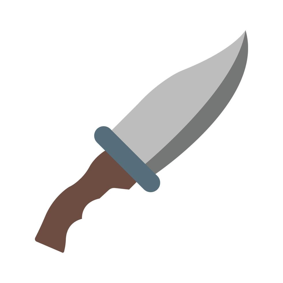 cuchillo glifo vector plano icono diseño