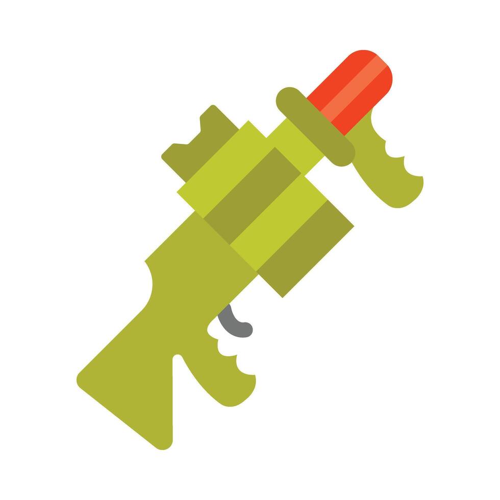 Grenade Launcher Glyph Vector Flat Icon Design