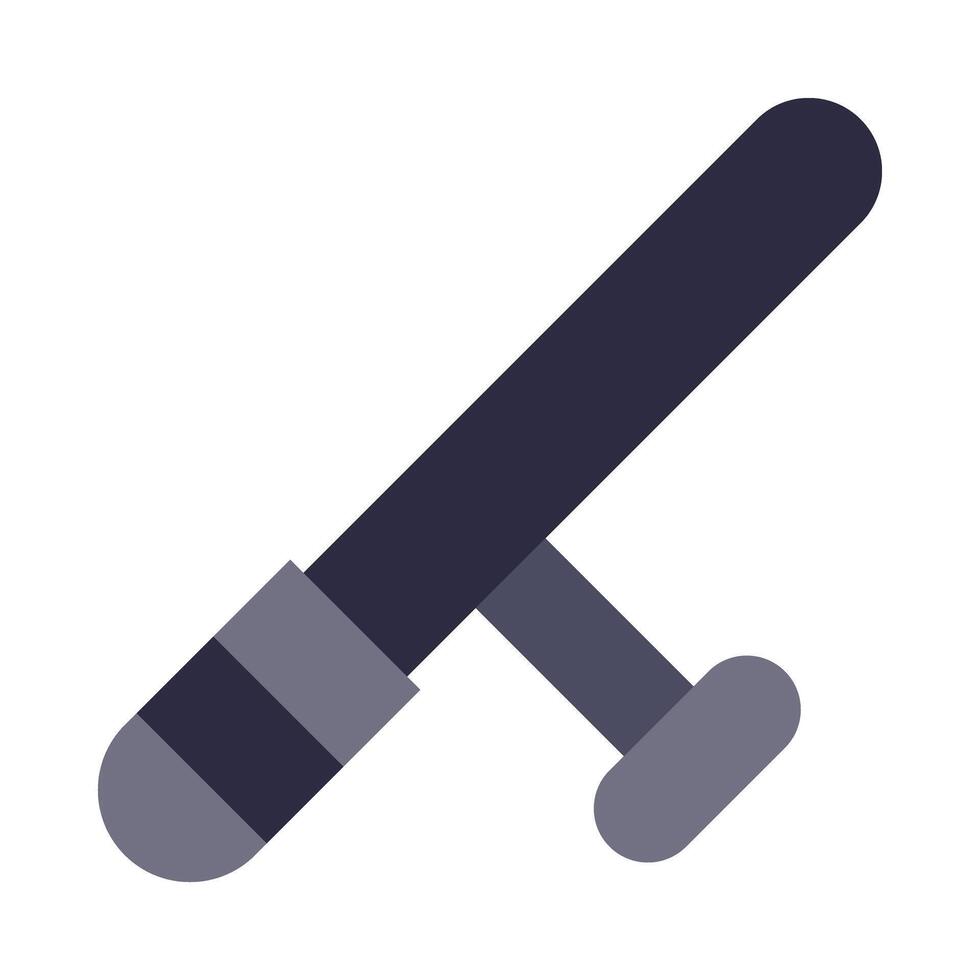 Baton Glyph Vector Flat Icon Design