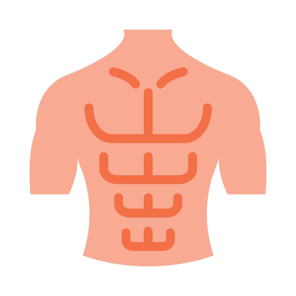 abdominales vector plano icono diseño vector plano icono diseño