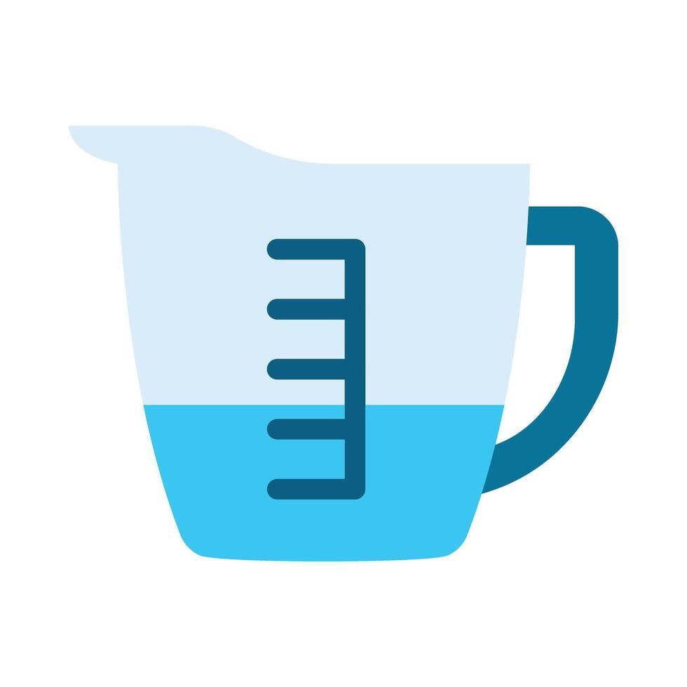 Measuring Cup Vector Flat Icon Design Vector Flat Icon Design