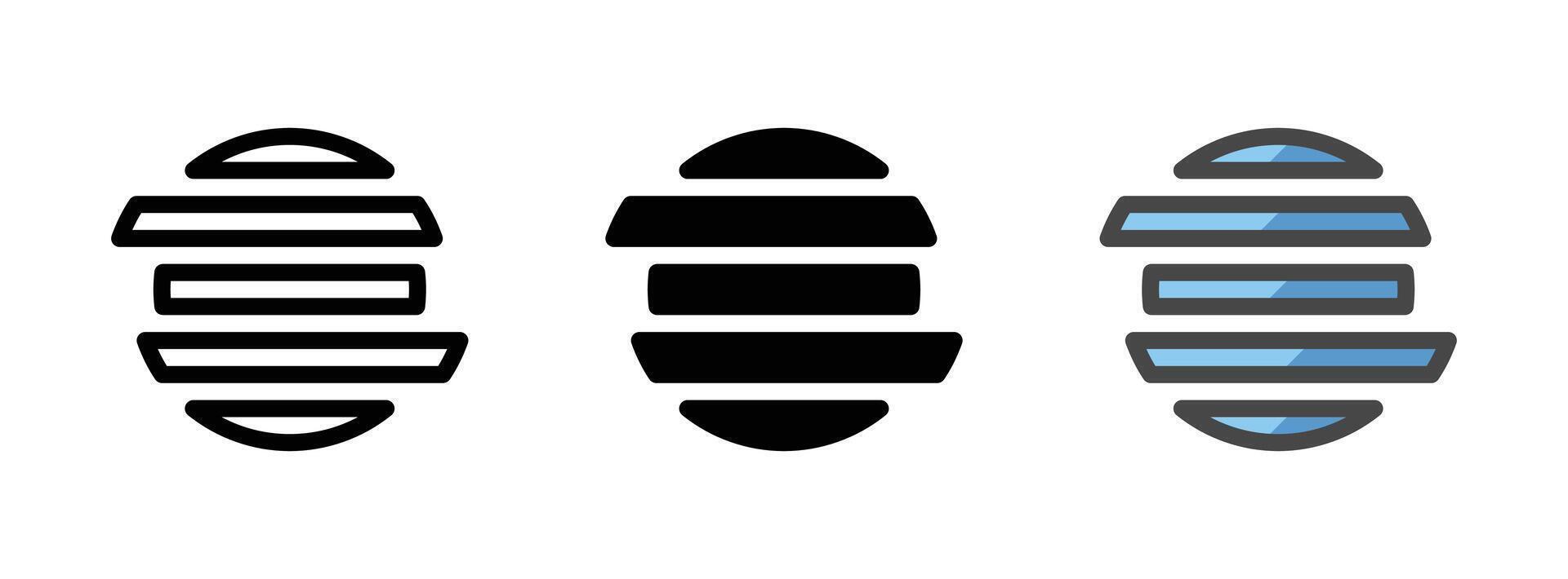 Multipurpose Glitch Vector Icon in Outline, Glyph, Filled Outline Style