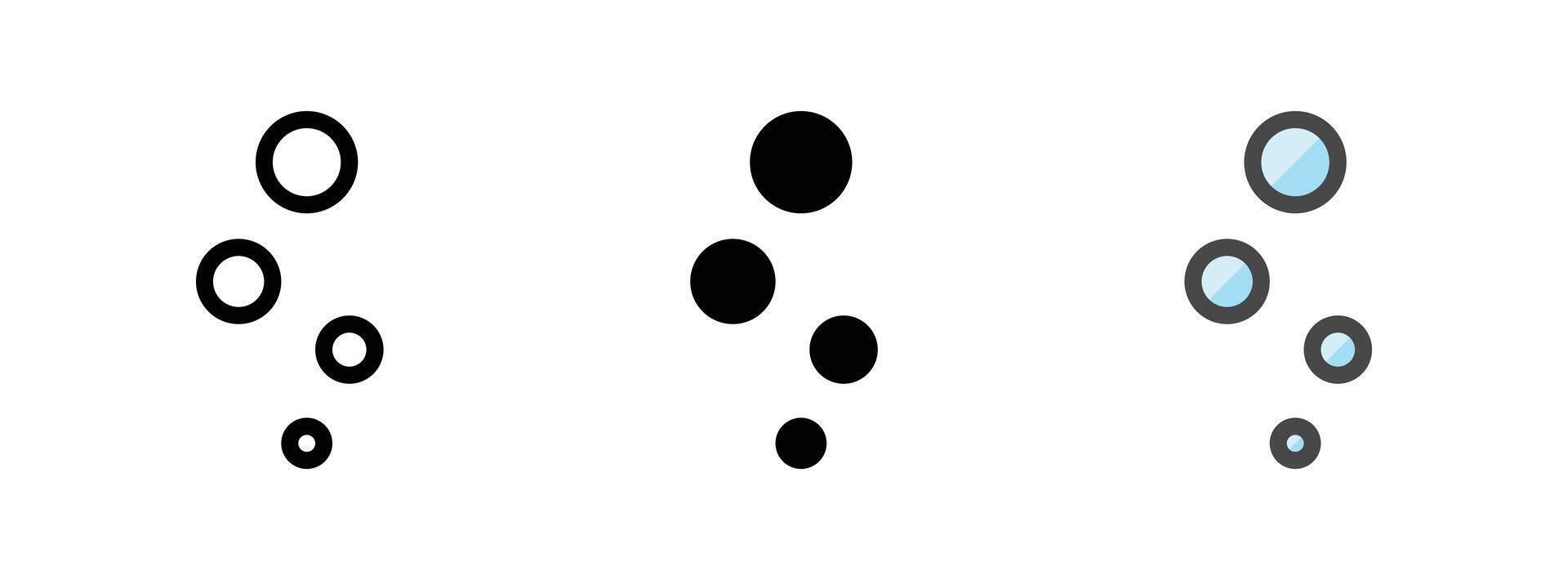 Multipurpose Oxygen Vector Icon in Outline, Glyph, Filled Outline Style