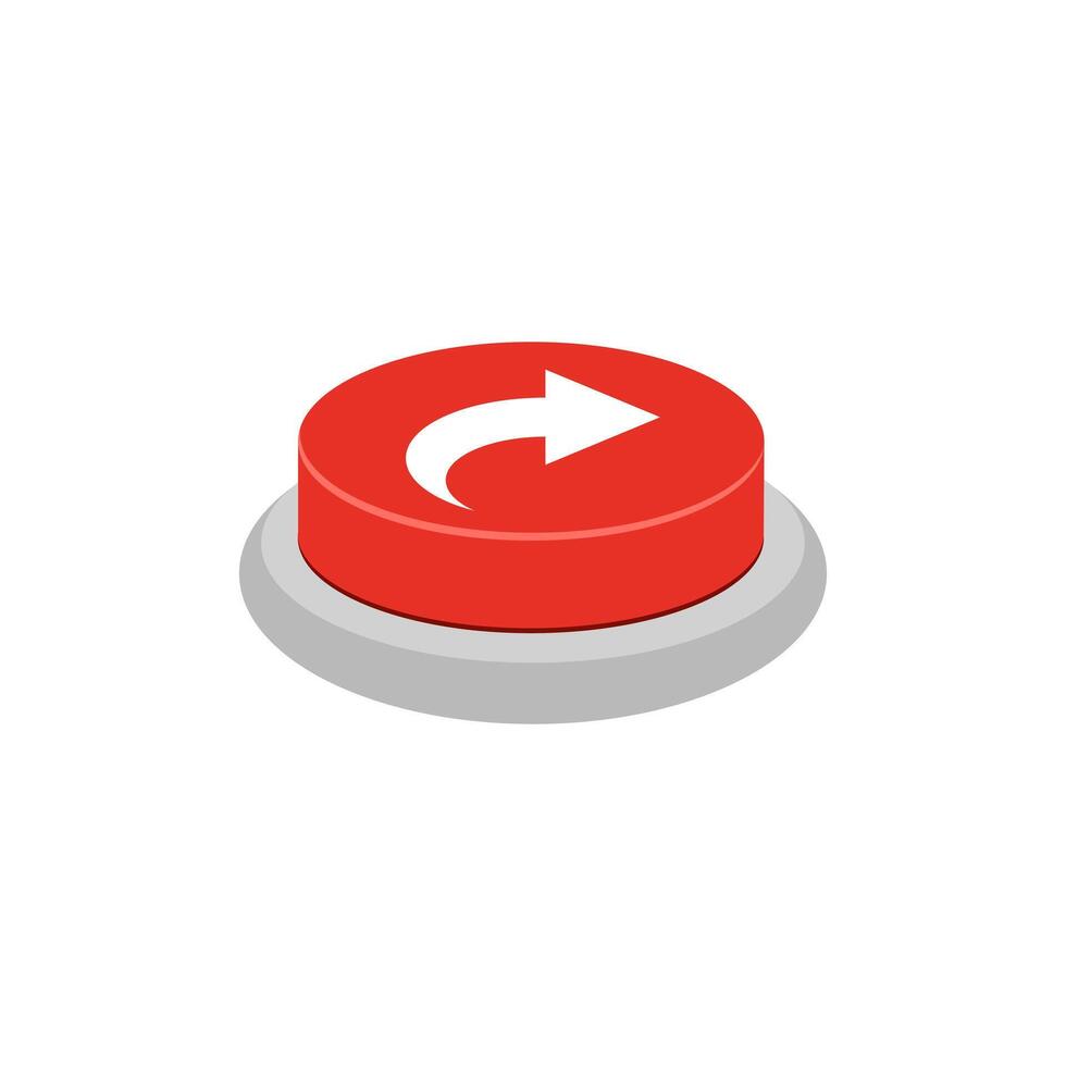 red share button. isolated on a white background vector