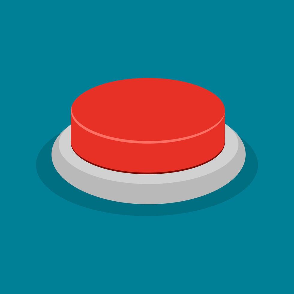 Red button vector