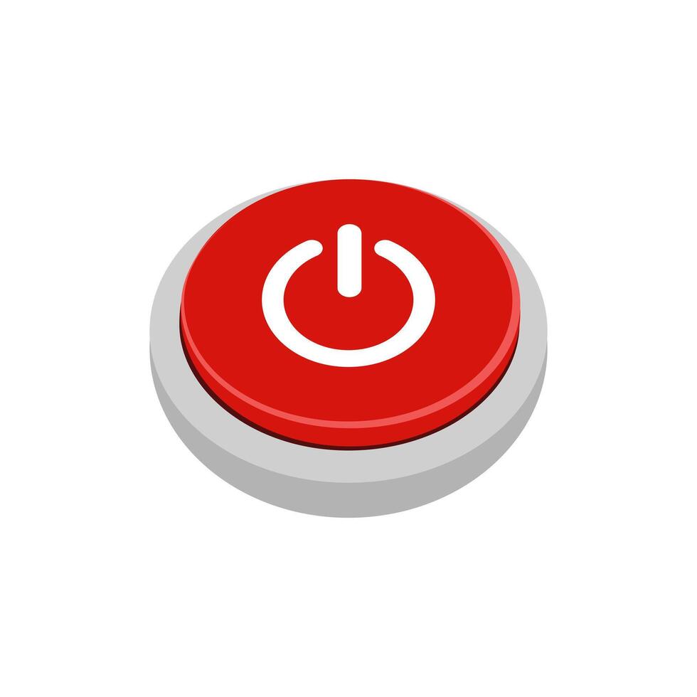 Power button. Power on and off vector