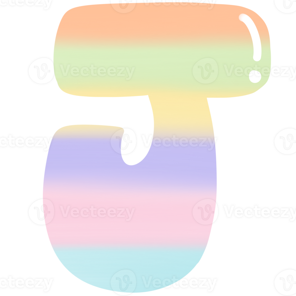 Easter alphabet pastel letter font png hand drawn
