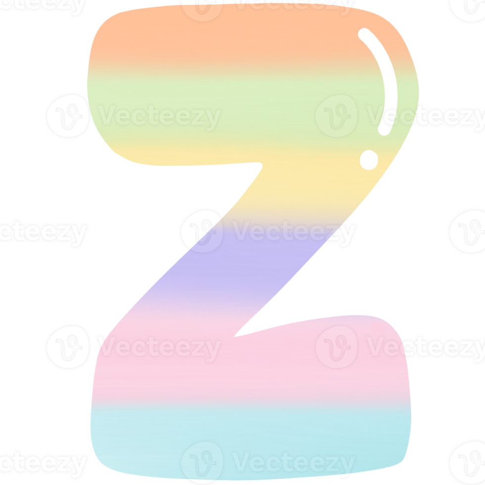 Easter alphabet pastel letter font png hand drawn