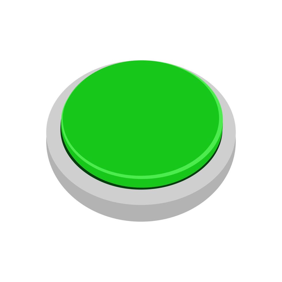 green button. isolated button vector