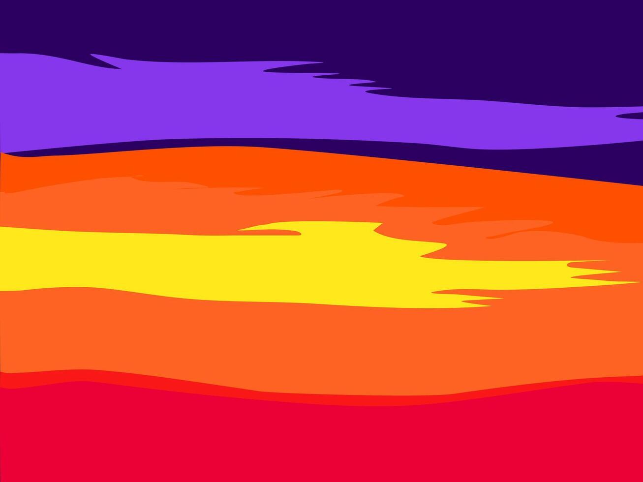 Summer orange sky. evening at the beach abstract vector