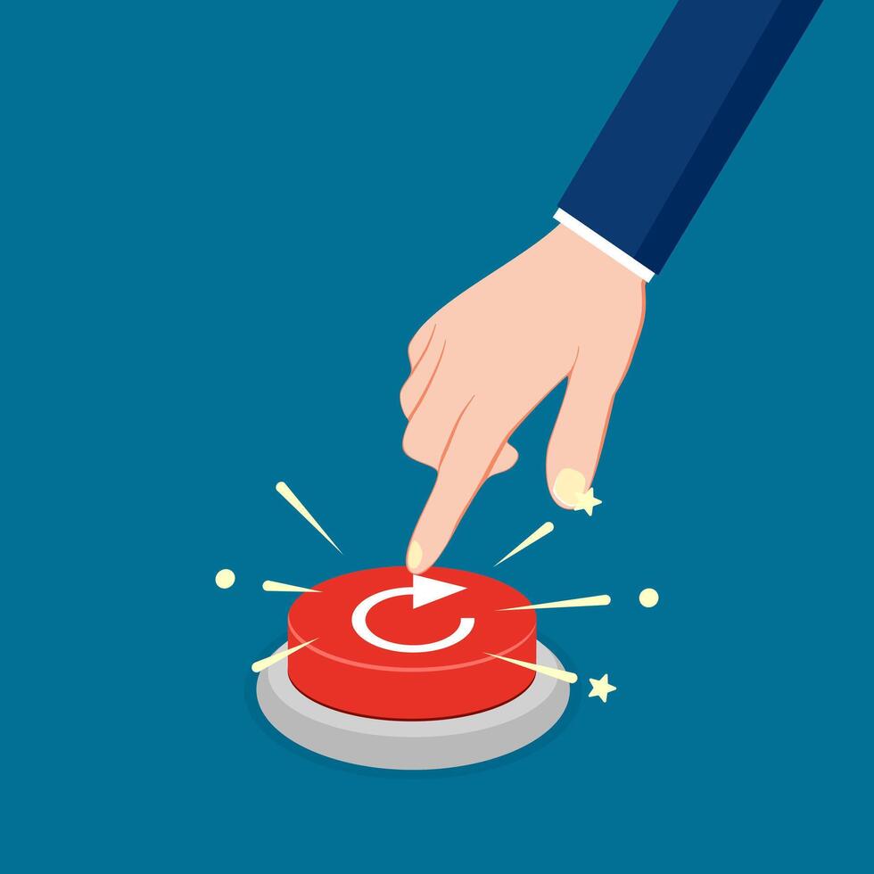 Press the red refresh button. The idea of starting over vector