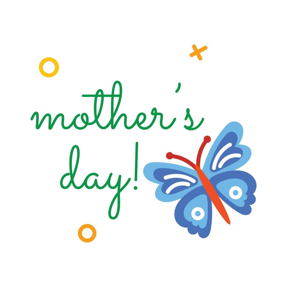 Trendy Mothers Day vector