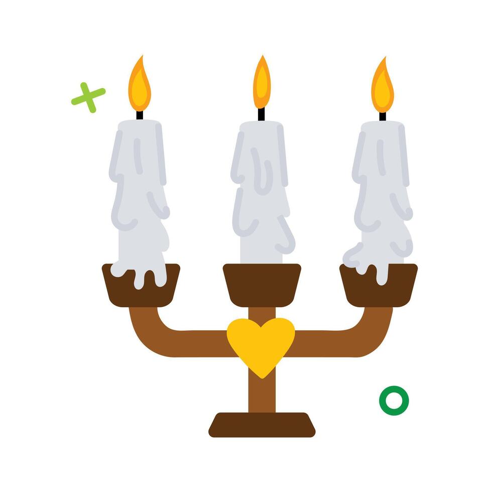 Trendy Candelabra Concepts vector