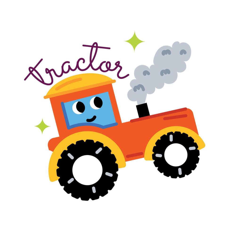 Trendy Tractor Concepts vector