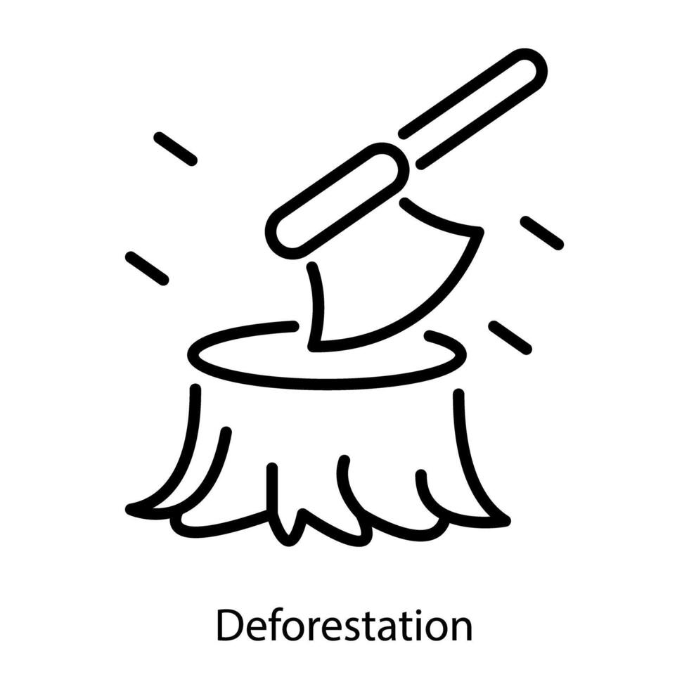 Trendy Deforestation Concepts vector