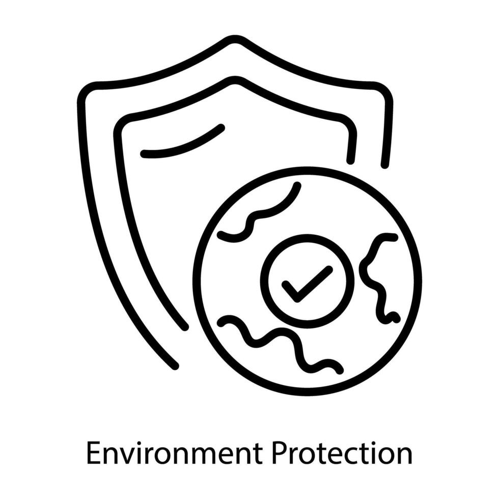 Trendy Environment Protection vector