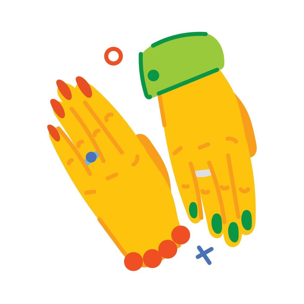 Trendy Couple Hands vector