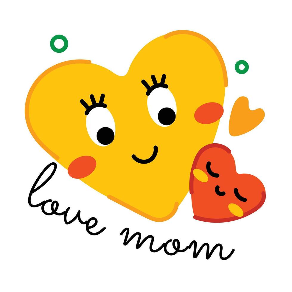 Trendy Heart Emojis vector