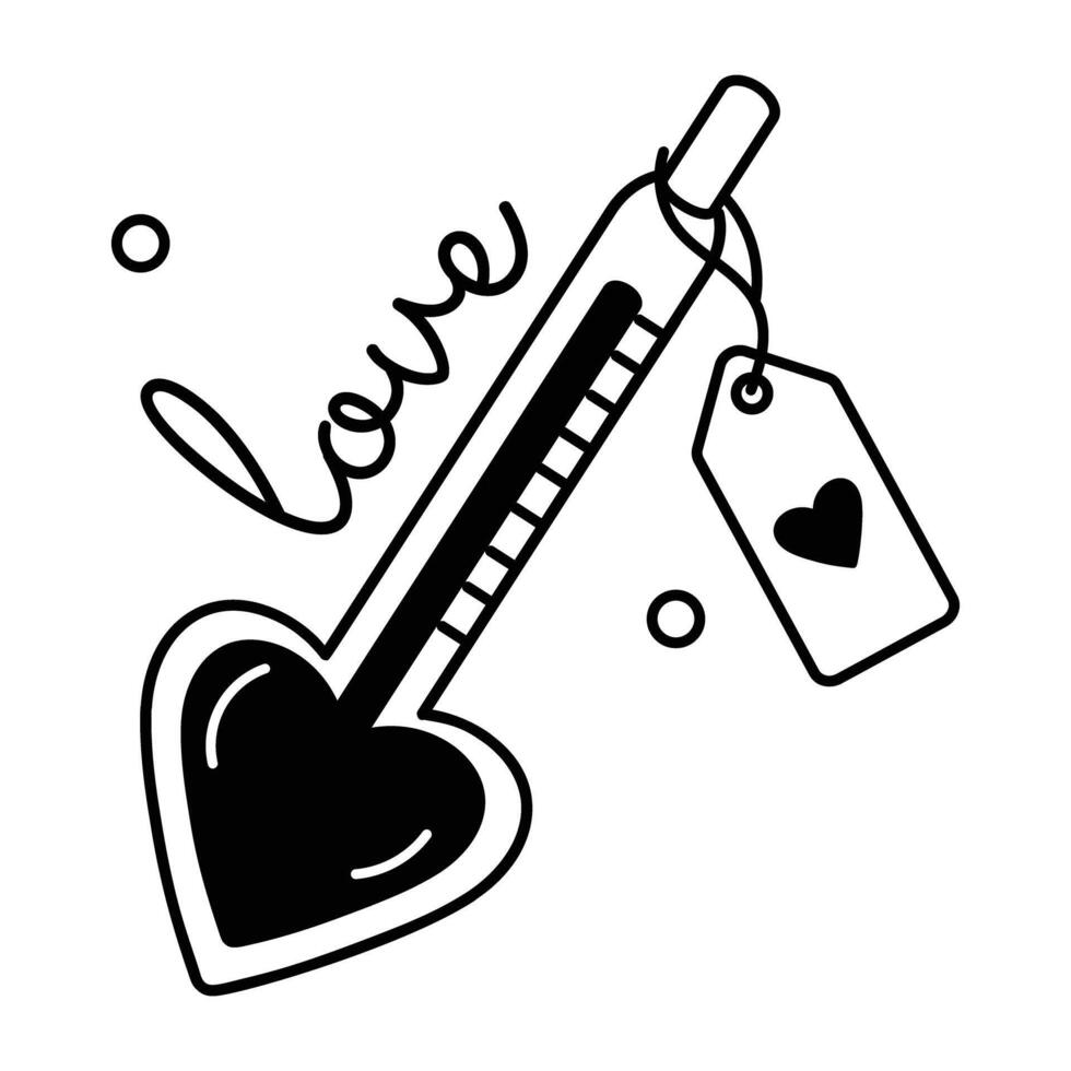 Trendy Love Scale vector