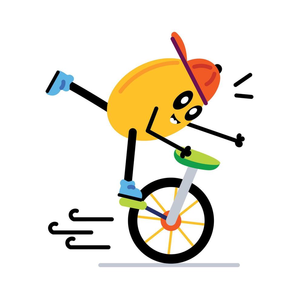 Trendy Unicycle Concepts vector