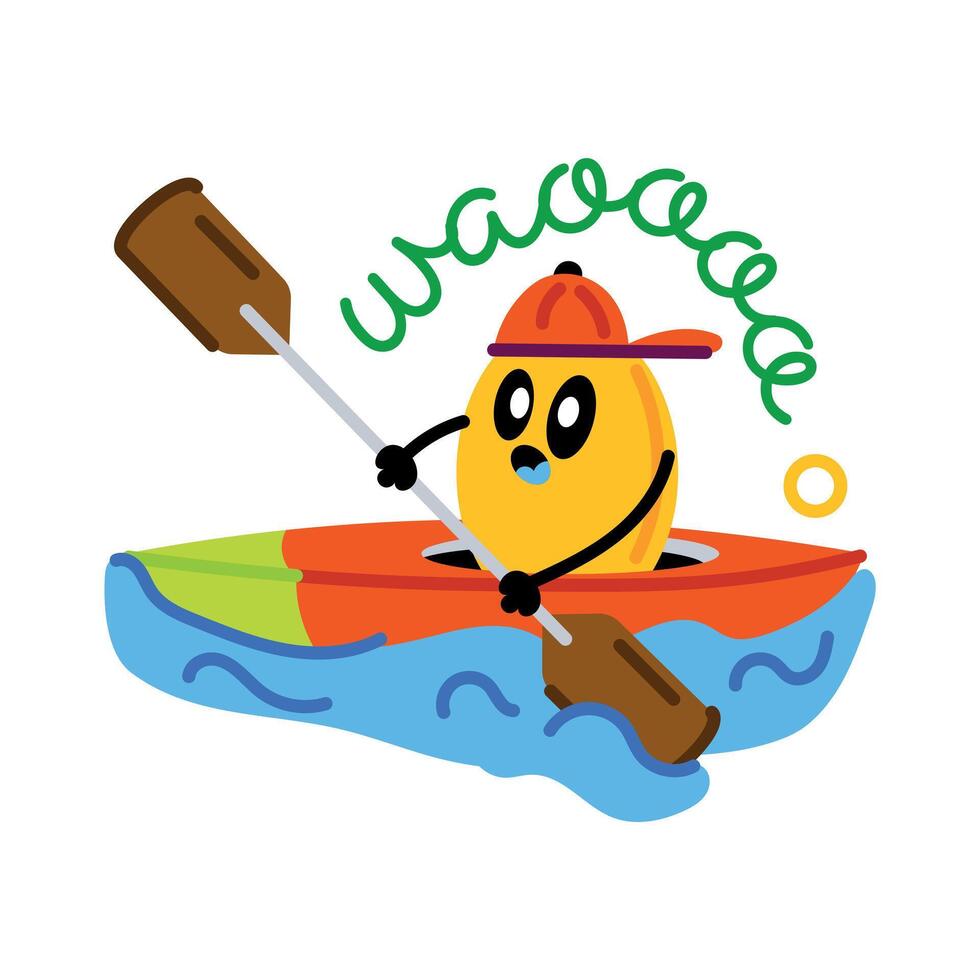 Trendy Canoe Concepts vector