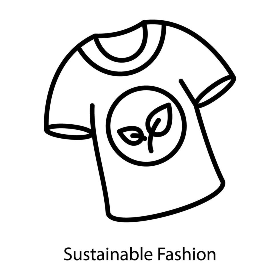 Trendy Sustainable Fashion vector