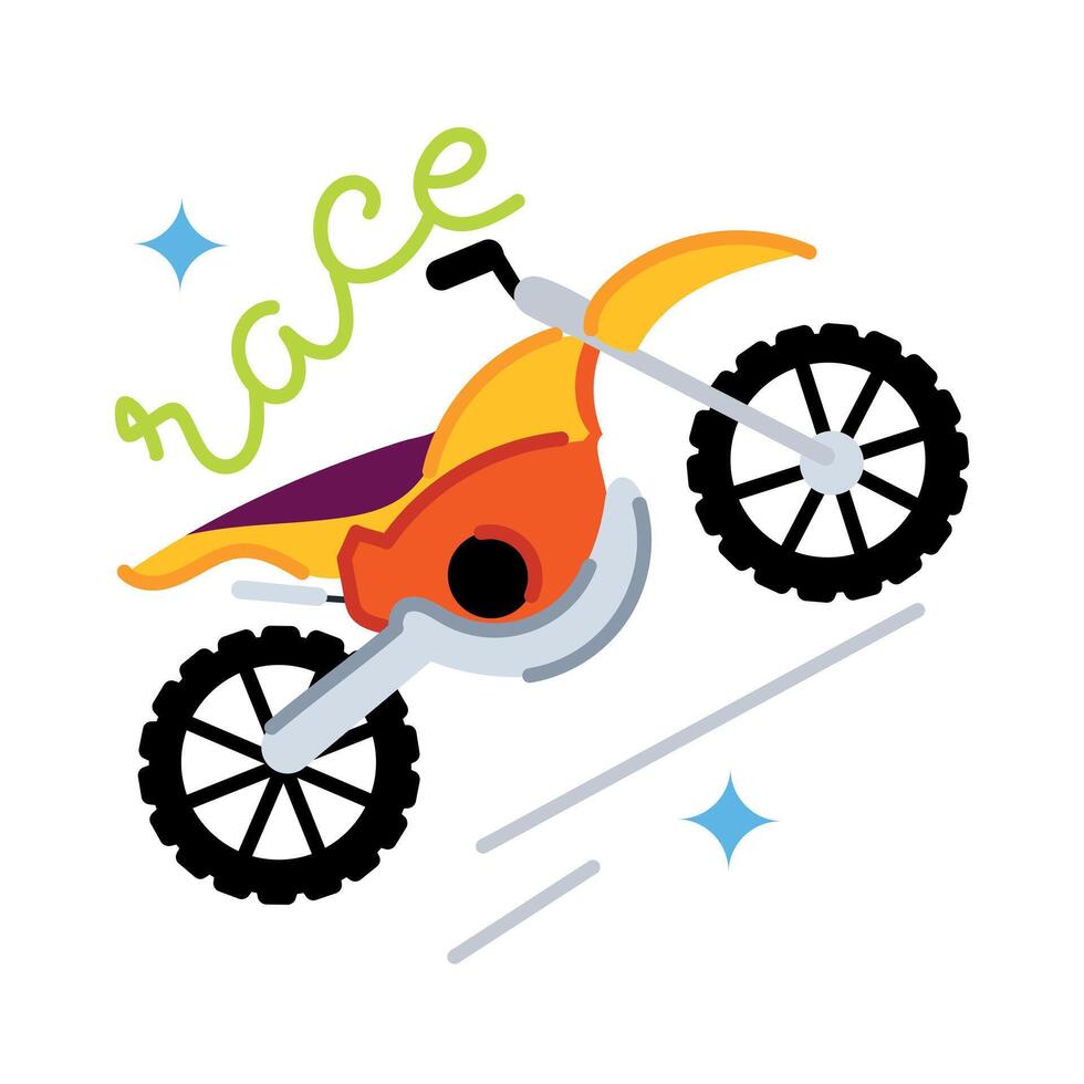 Trendy Quad Bike vector