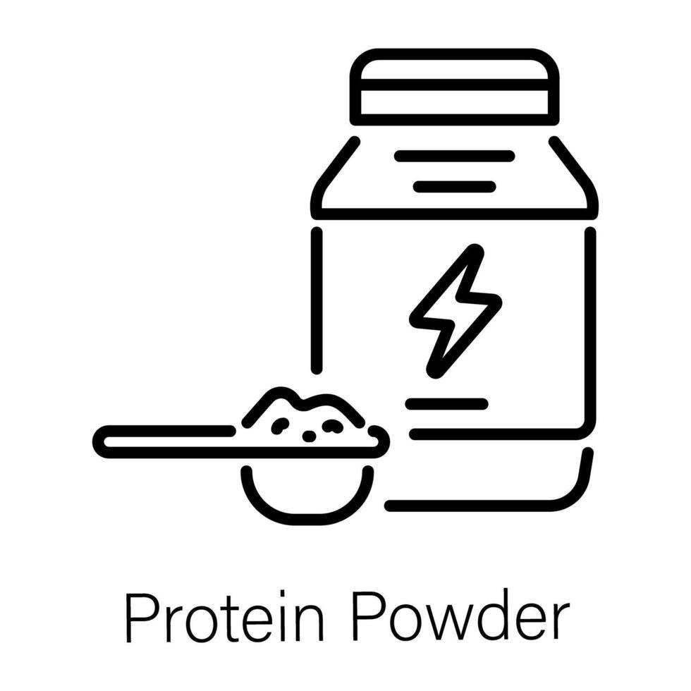 Trendy Protein Powder vector