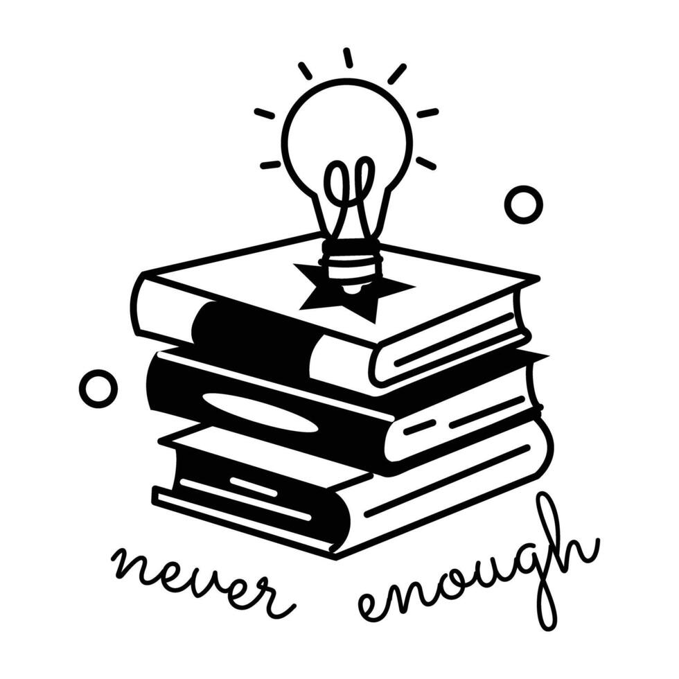 Trendy Never Enough vector