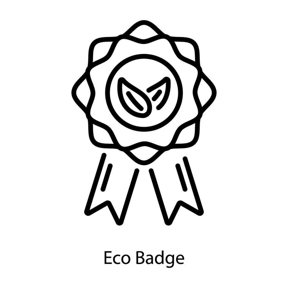 Trendy Eco Badge vector