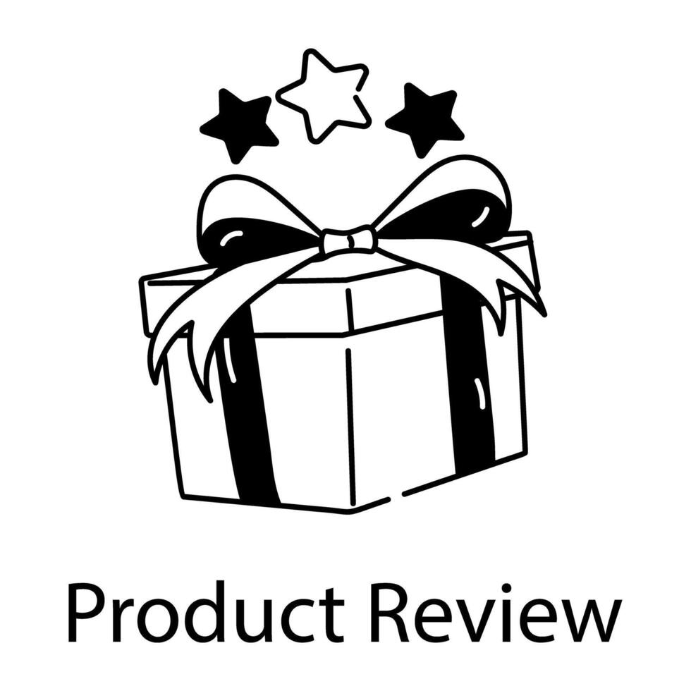 Trendy Product Review vector