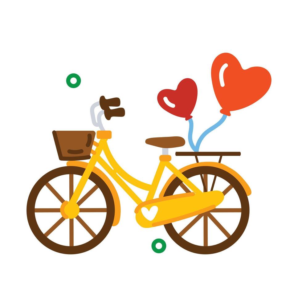 Trendy Wedding Cycle vector