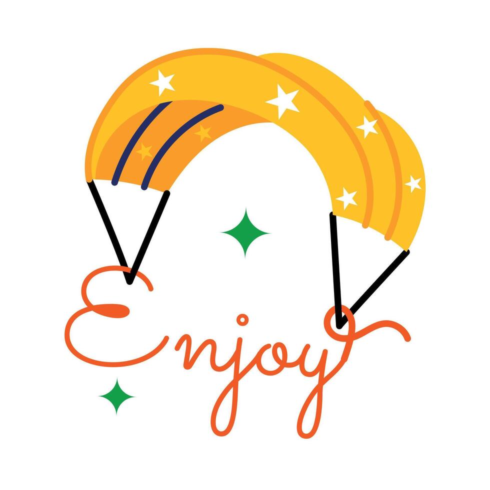 Trendy Enjoy Concepts vector