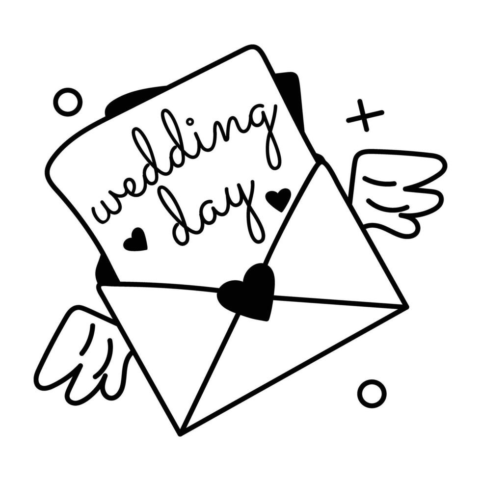 Trendy Wedding Invitation vector