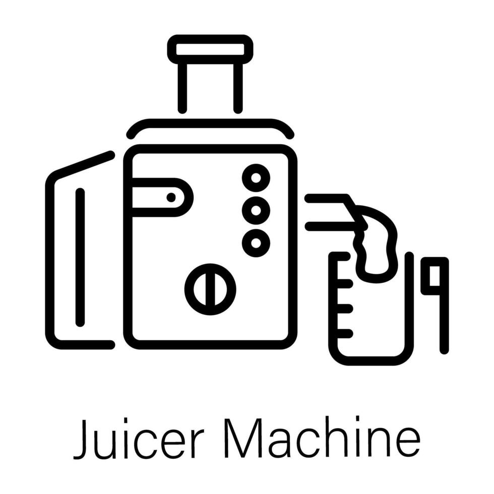 Trendy Juicer Machine vector