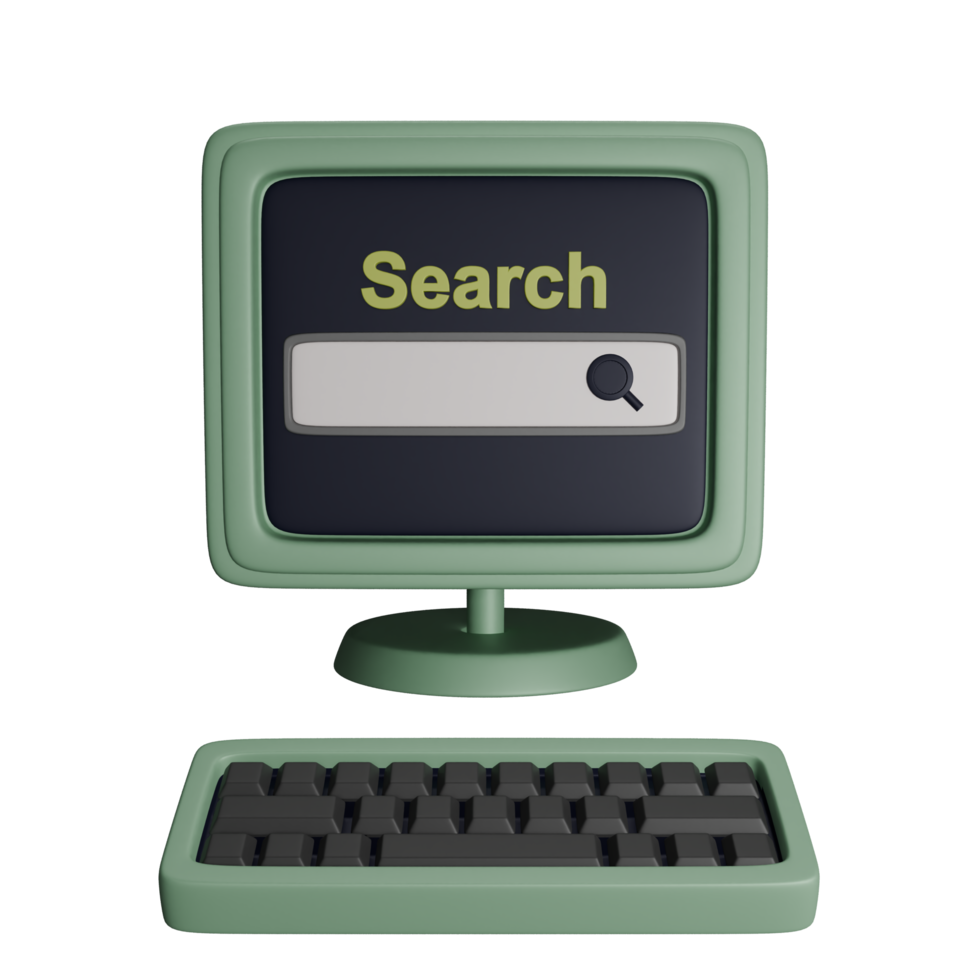 Search for information clearly using computer technology png