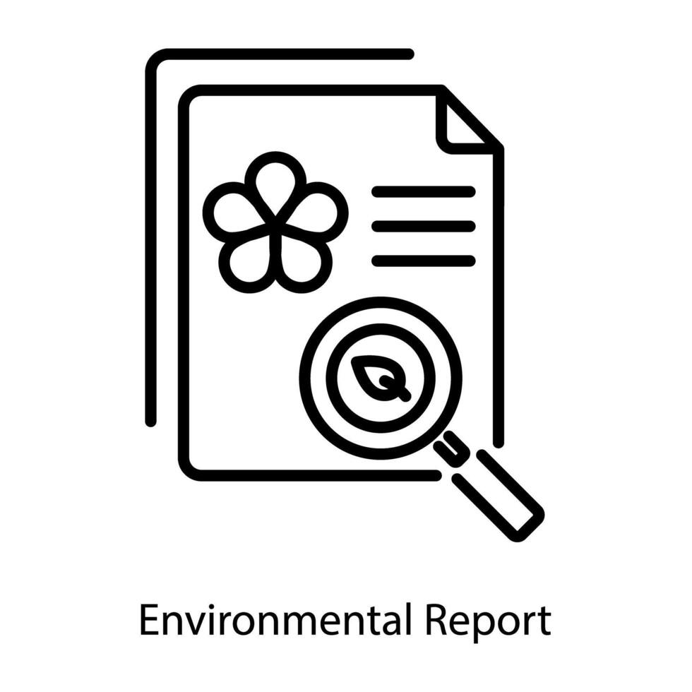 de moda ambiental reporte vector