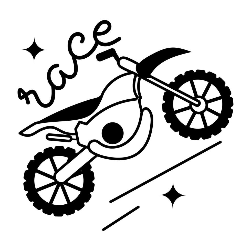 Trendy Quad Bike vector