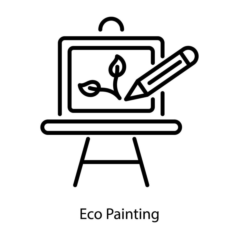 Trendy Eco Painting vector