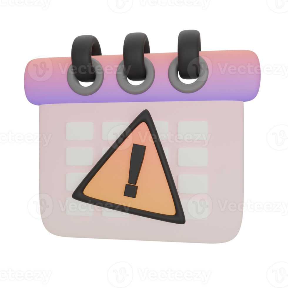 Calendar Problematic schedule notification png