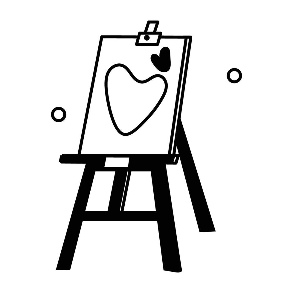 Trendy Love Painting vector